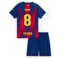 Barcelona Pedri Gonzalez #8 Koszulka Podstawowa dzieci 2025-26 Krótki Rękaw (+ krótkie spodenki)